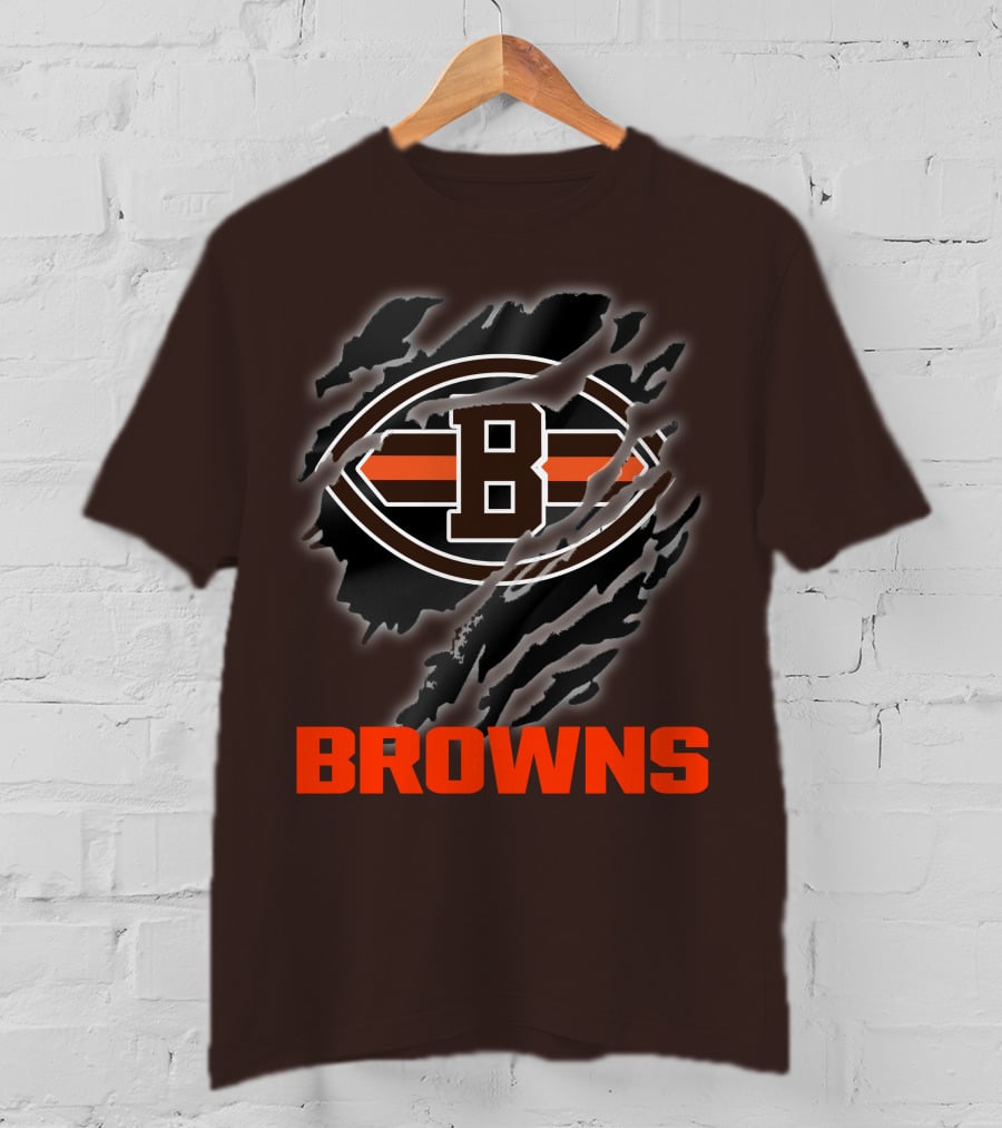 Browns 07 Football Claw Mark T-Shirt