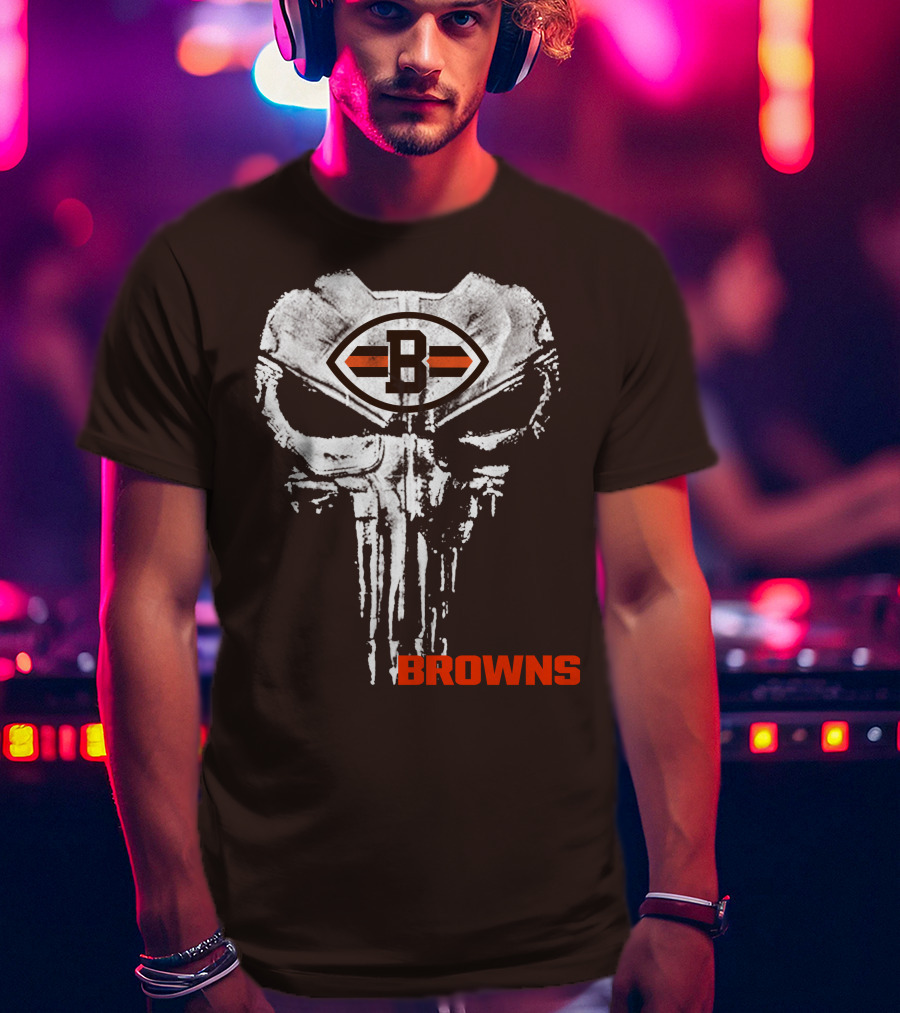 Browns Skull Logo B T-Shirt