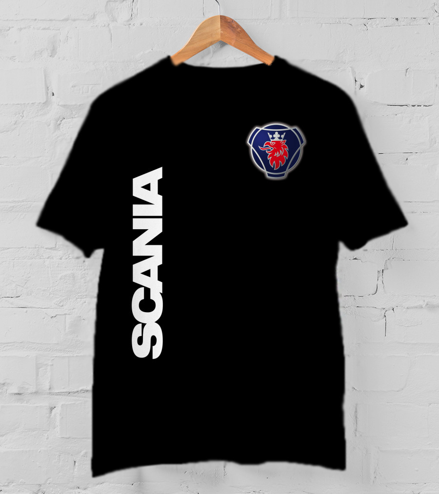 Scania Emblem King Of The Road Lion Badge T-Shirt