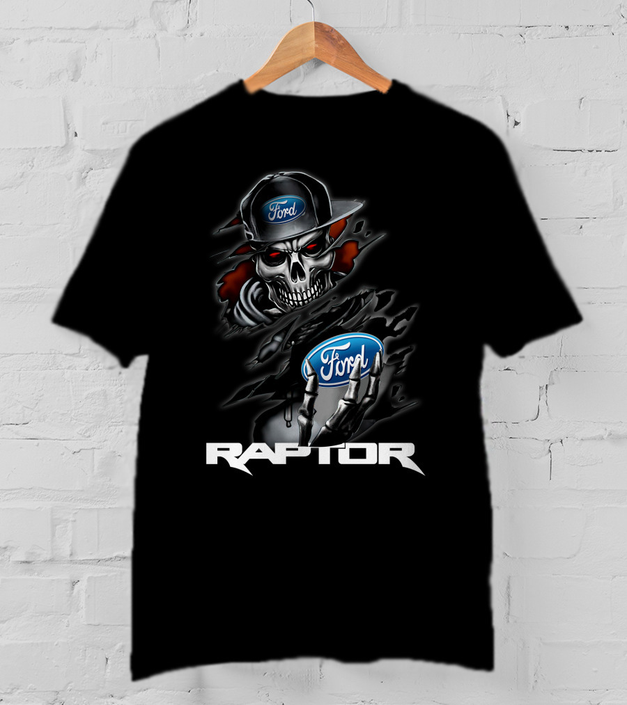 Ford Raptor 01 Skeleton Holding T-Shirt