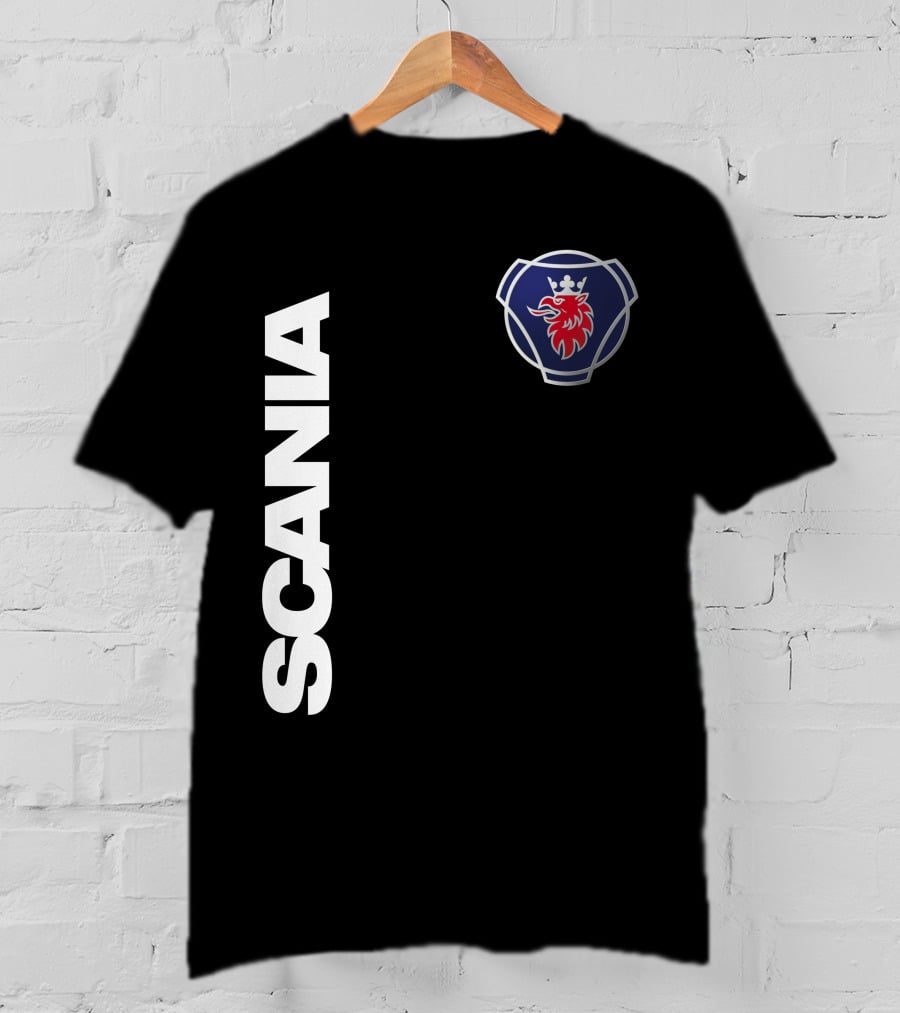 Scania Truck Logo And Emblem With Lion And Crown T-Shirt