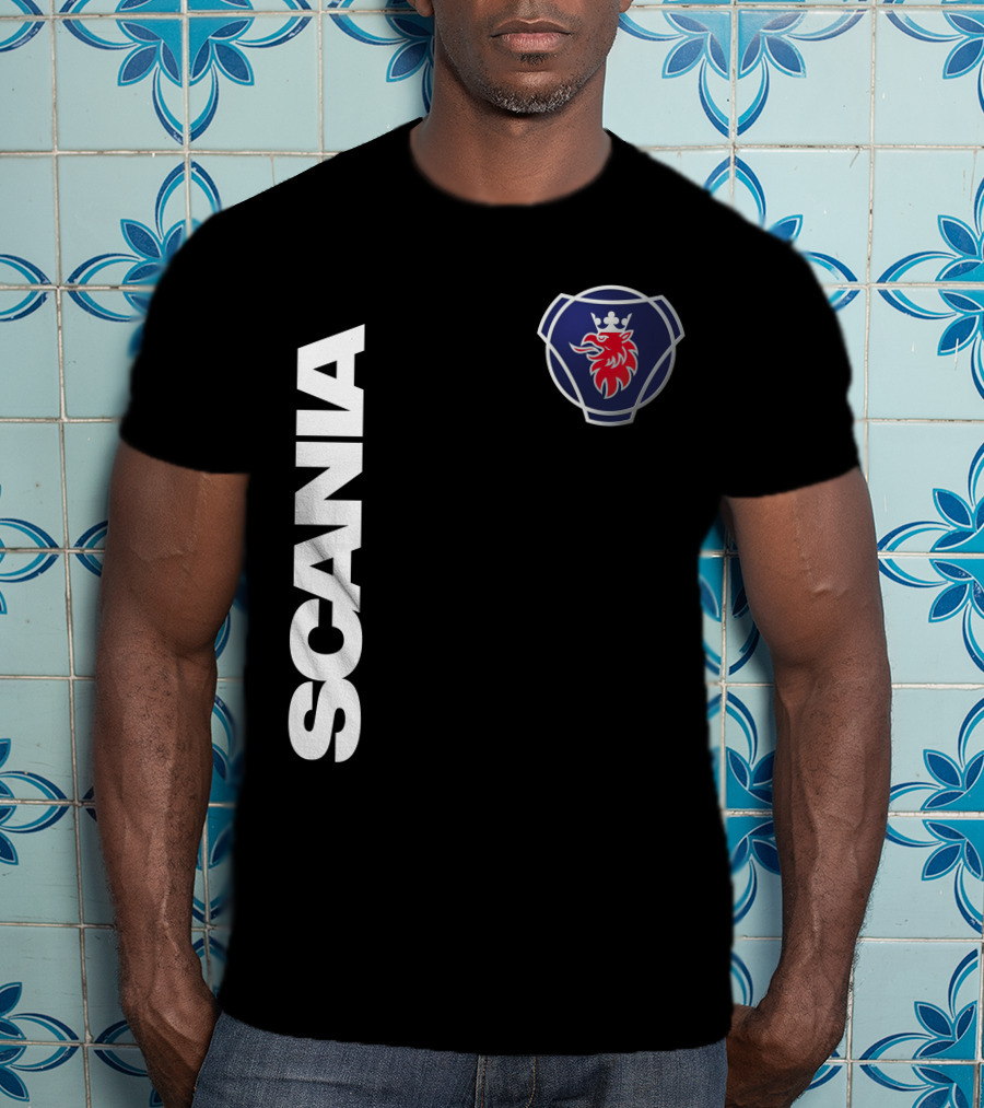 Scania Truck Logo And Emblem With Lion And Crown T-Shirt