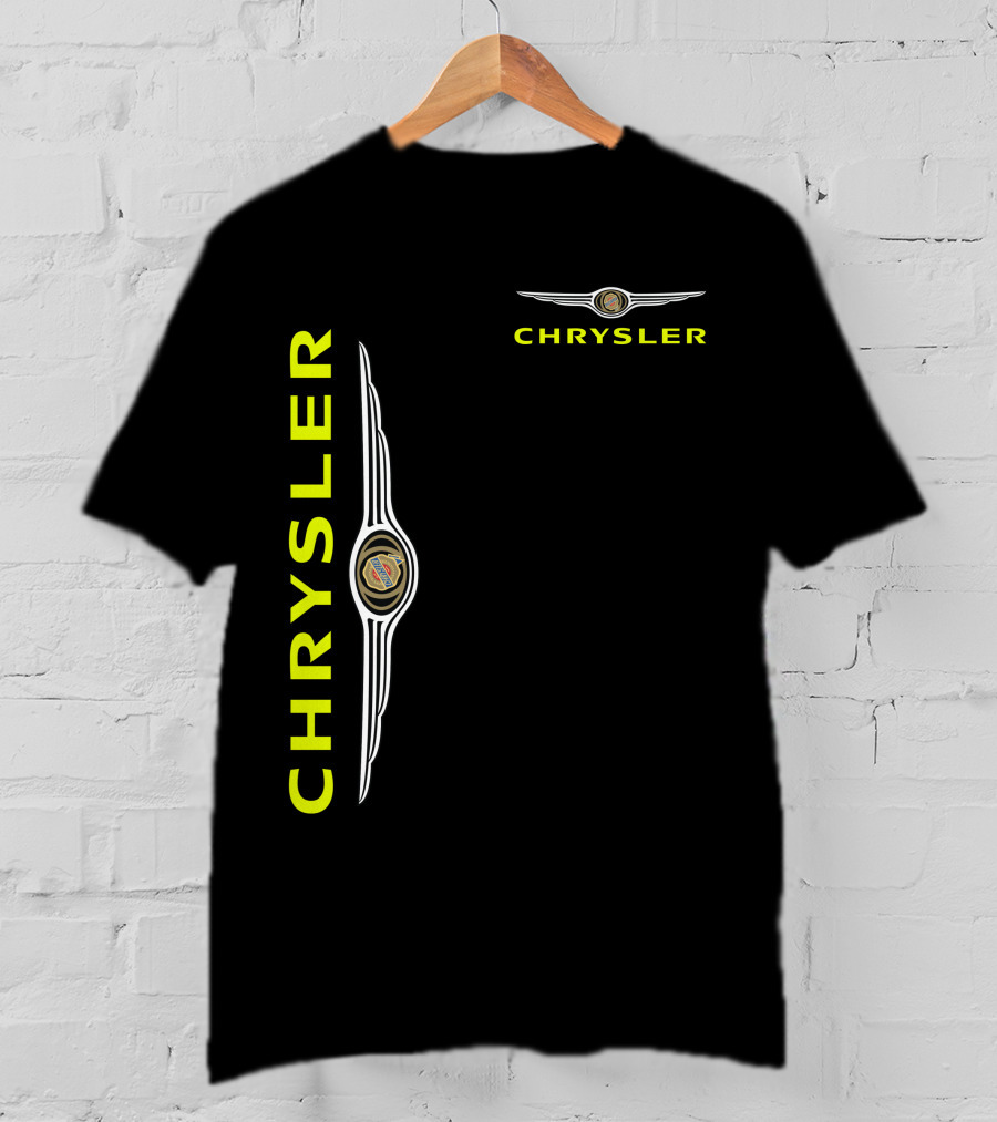 Chrysler Winged Emblem Vertical And Horizontal T-Shirt