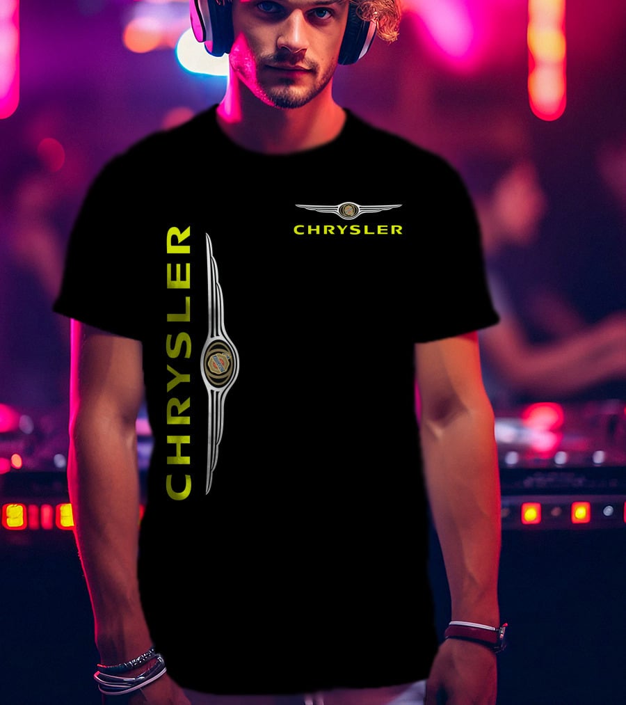 Chrysler Winged Emblem Vertical And Horizontal T-Shirt
