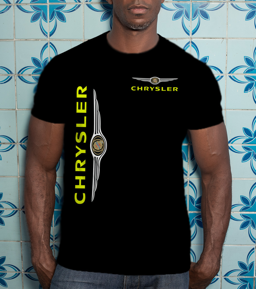 Chrysler Winged Emblem Vertical And Horizontal T-Shirt