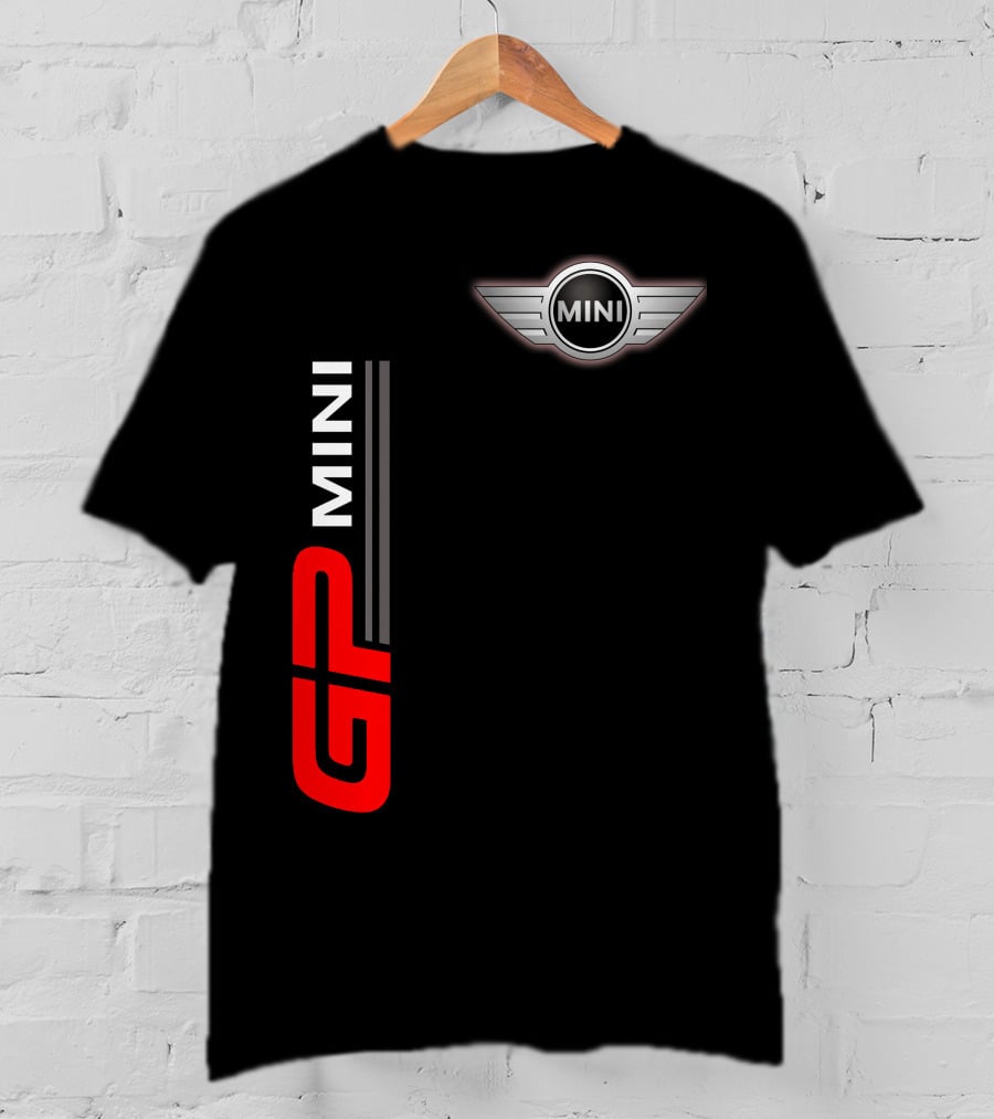 Mini Gp Wing Badge Red Vertical Line T-Shirt