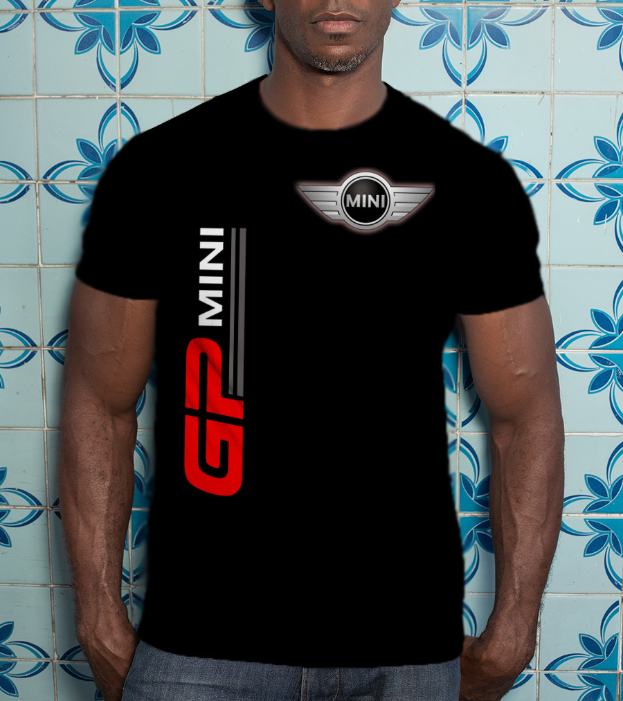 Mini Gp Wing Badge Red Vertical Line T-Shirt
