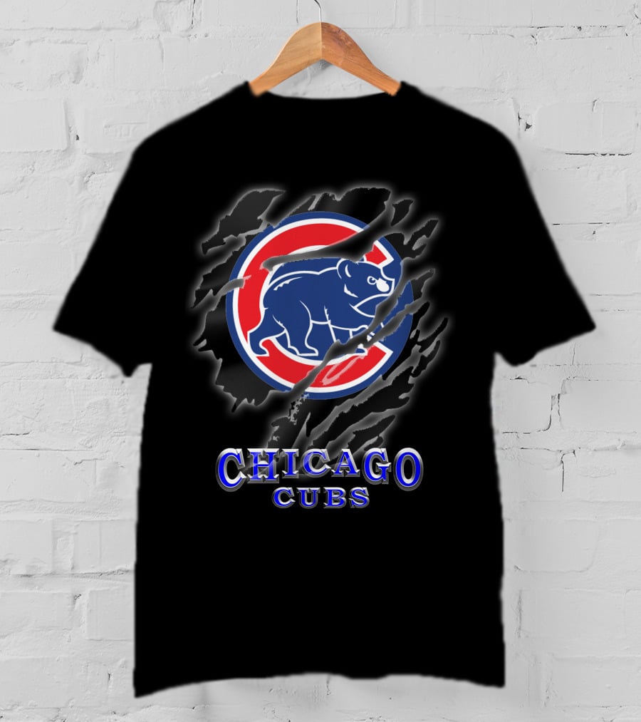 Chicago Cubs Bear Logo T-Shirt