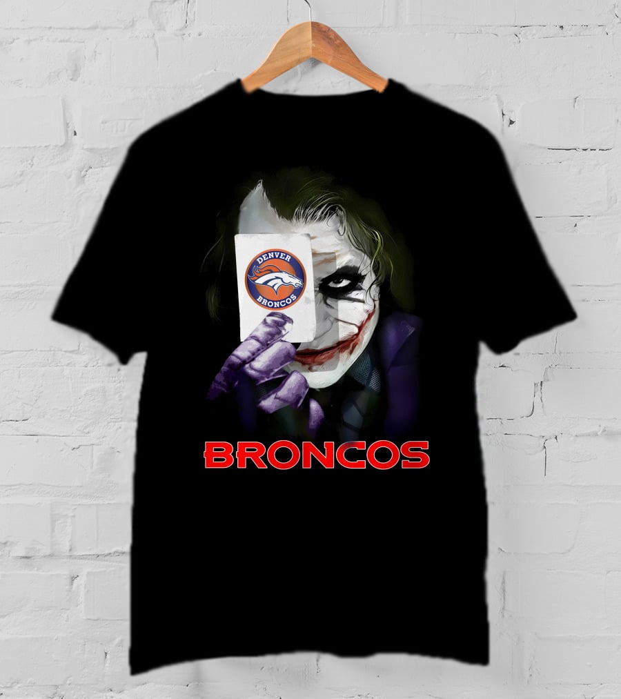 Denver Broncos Joker Card T-Shirt