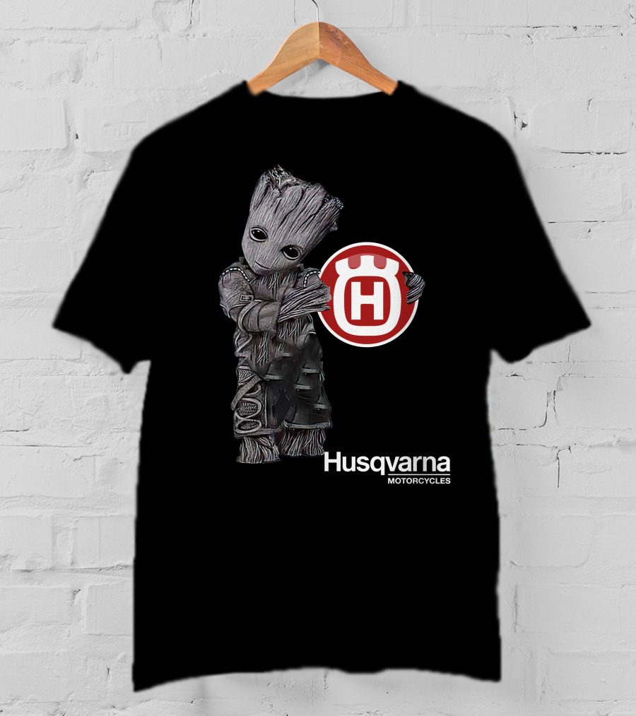 Husqvarna Motorcycles Character With Iconic Figure T-Shirt