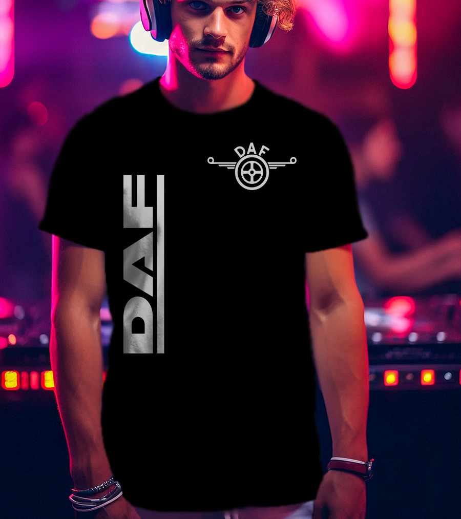 Daf Steering Wheel Emblem With Vertical T-Shirt