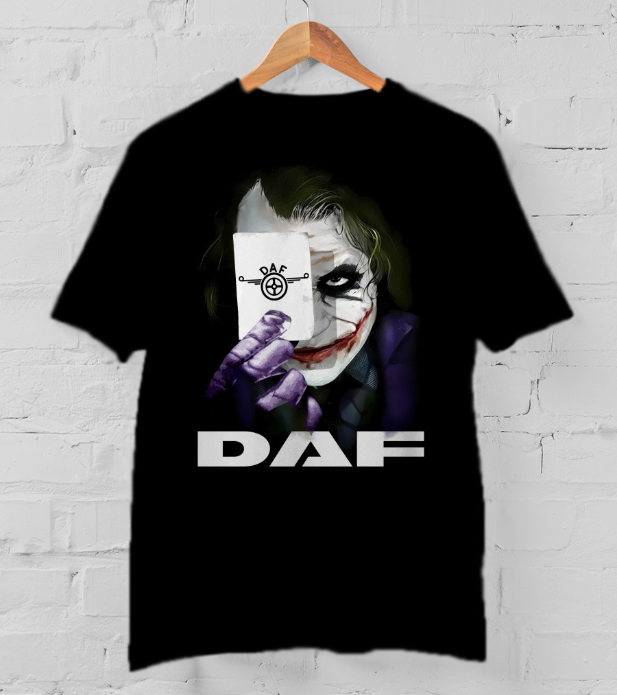 Daf Joker Card Face Iconic Style T-Shirt