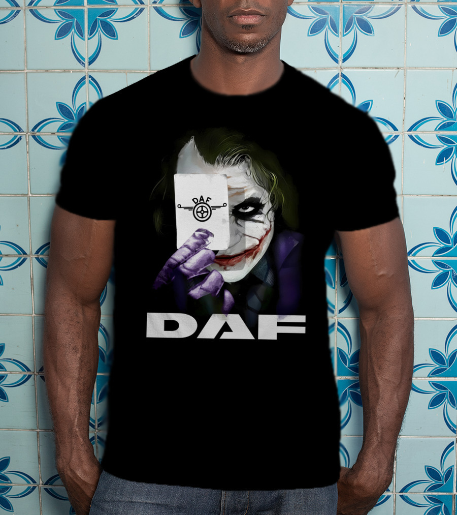 Daf Joker Card Face Iconic Style T-Shirt