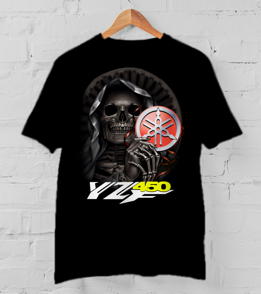 Yamaha Yzf 450 Skull Holding T-Shirt