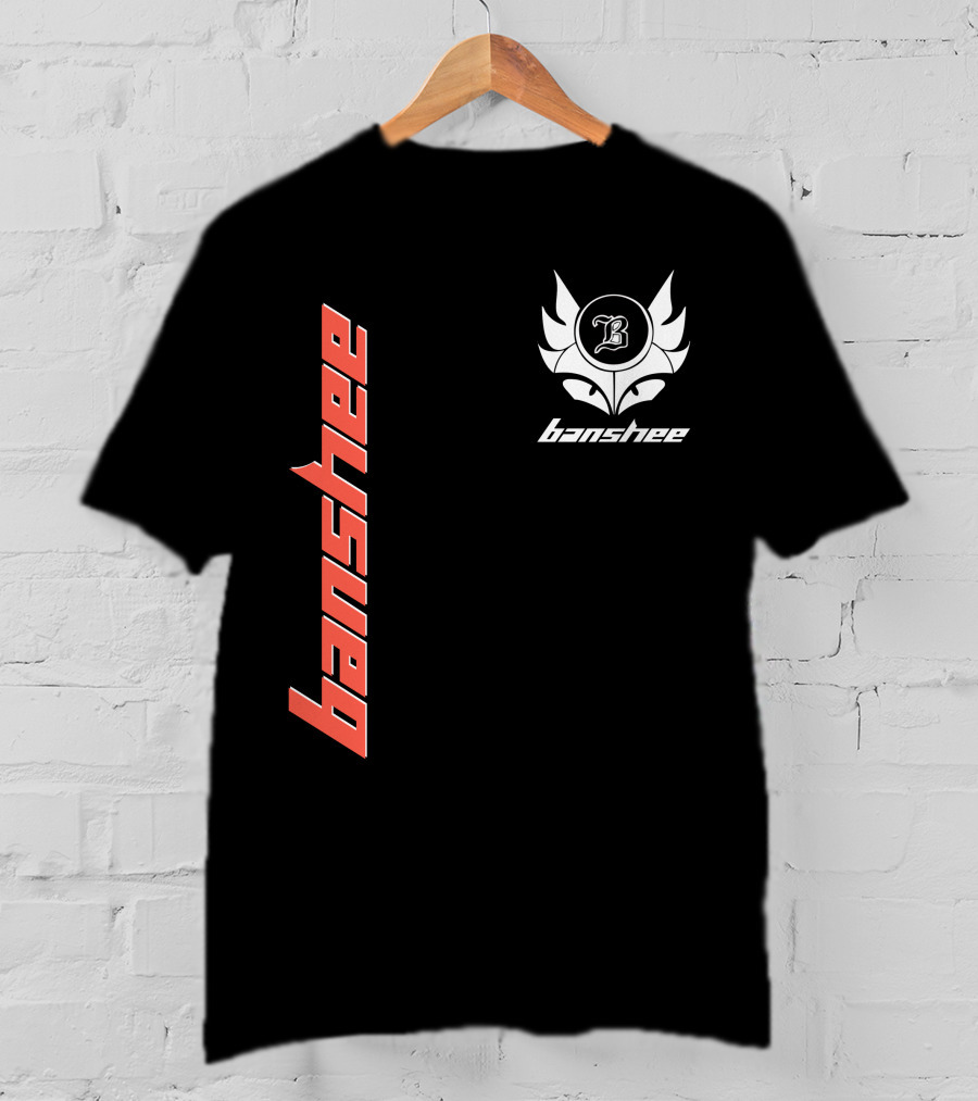 Banshee B2 Emblem Vertical Red T-Shirt