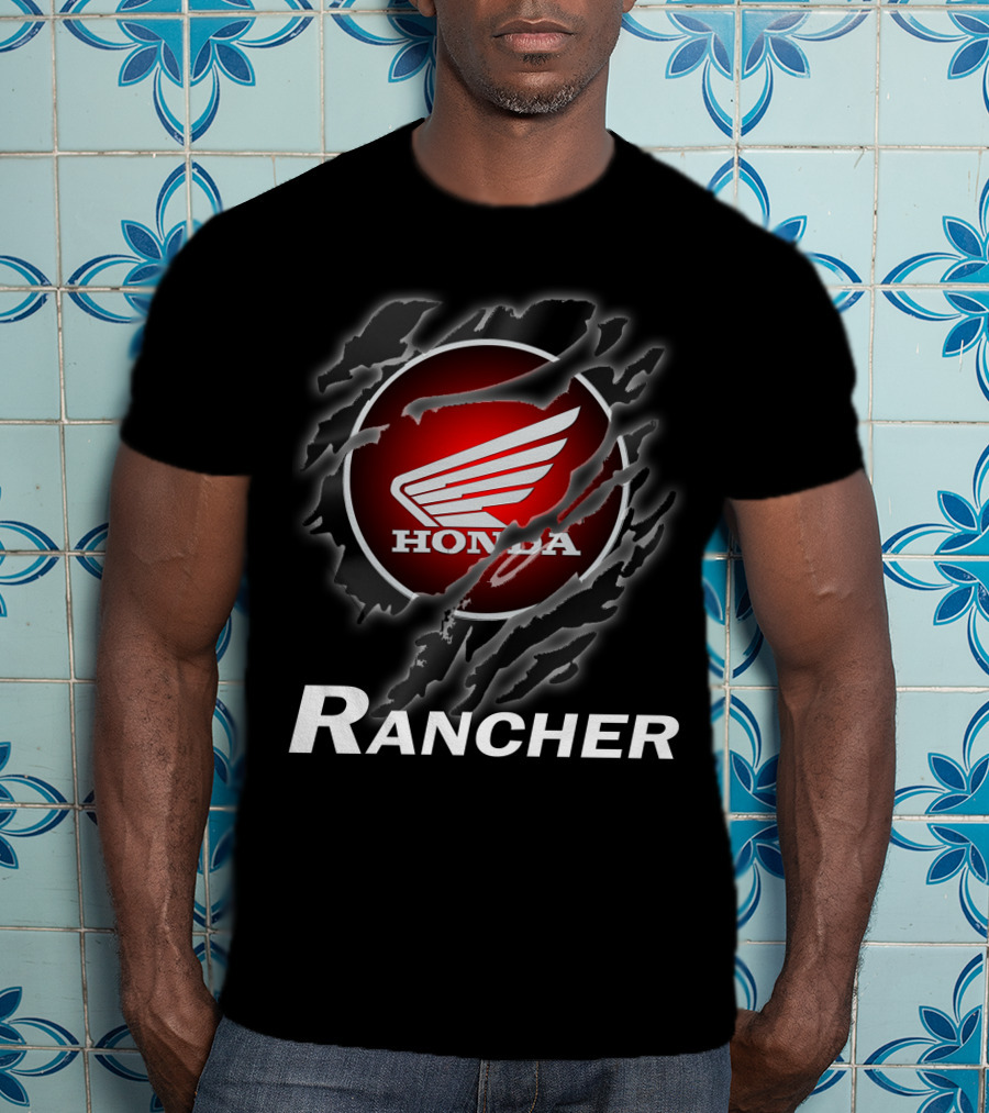 Rancher Honda Wing Logo Claw Marks T-Shirt