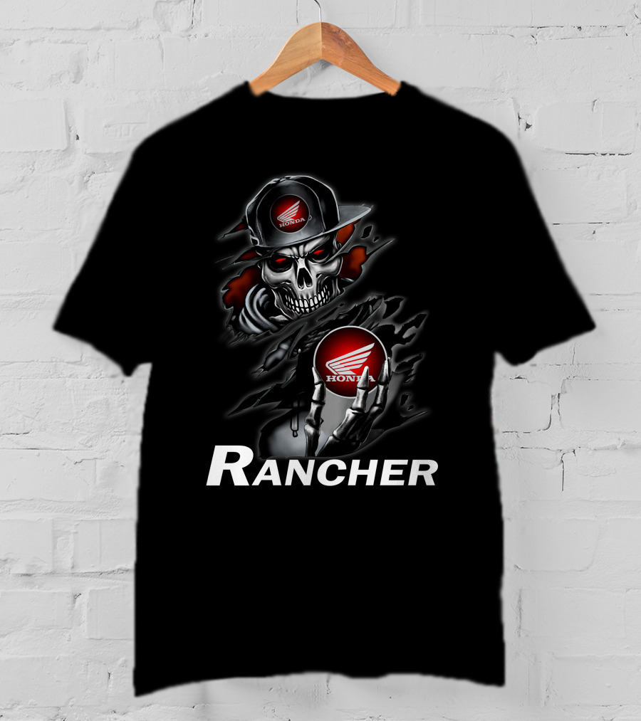Rancher 16 Honda Skull T-Shirt