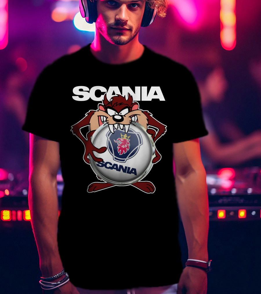 Scania Cartoon Character With Crown T-Shirt