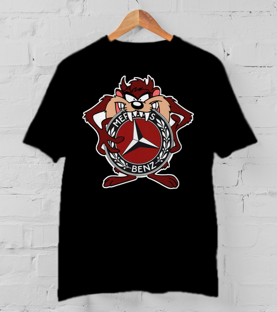 Taz Mercedes Benz Parody Emblem T-Shirt