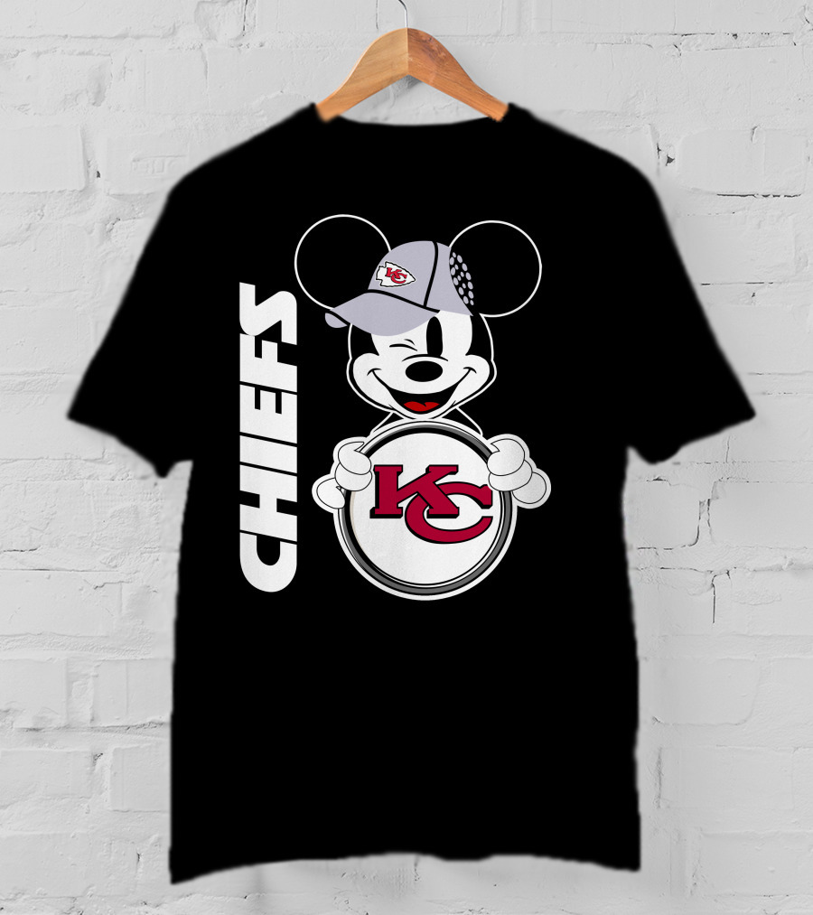 CHIEFS KC Mickey Mouse Hat T-Shirt