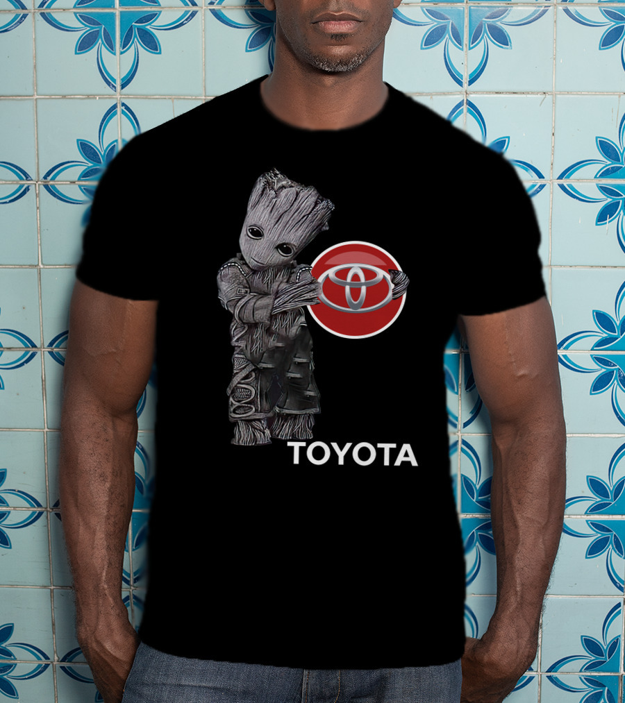 Toyota Logo With Cute Galactic Tree Character Embrace T-Shirt