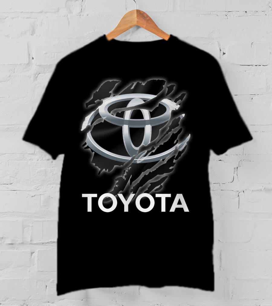Toyota Emblem With Scratch Effect Rip T-Shirt