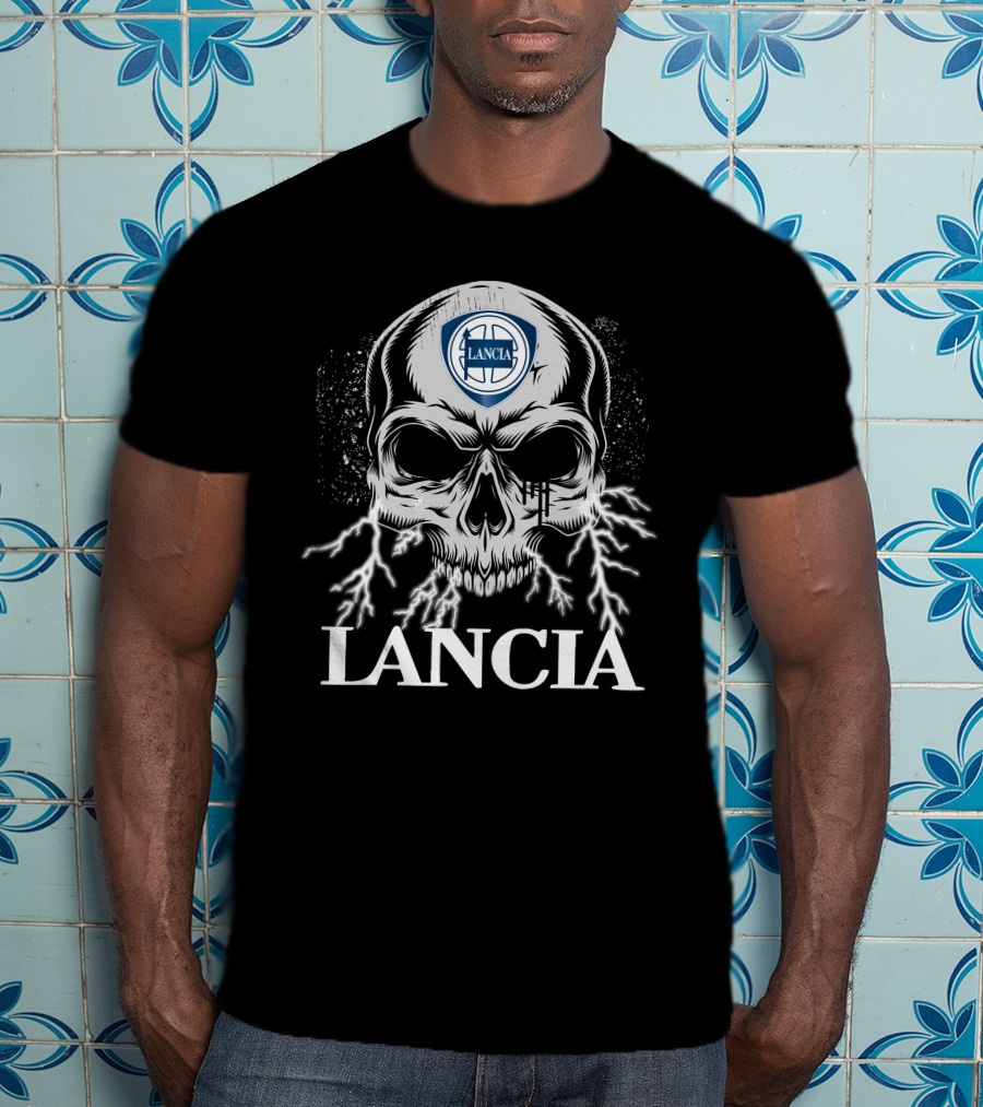 Lancia Skull With Lightning T-Shirt