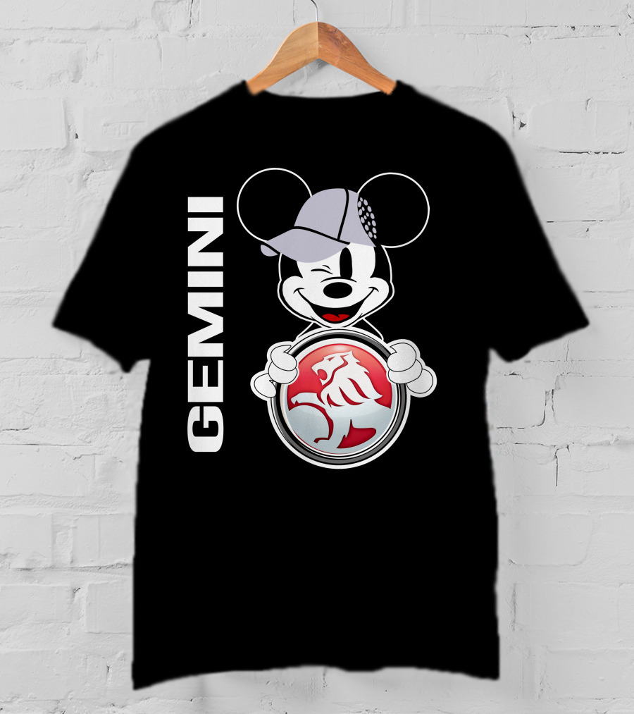 Gemini Mickey Holding Holden Lion T-Shirt
