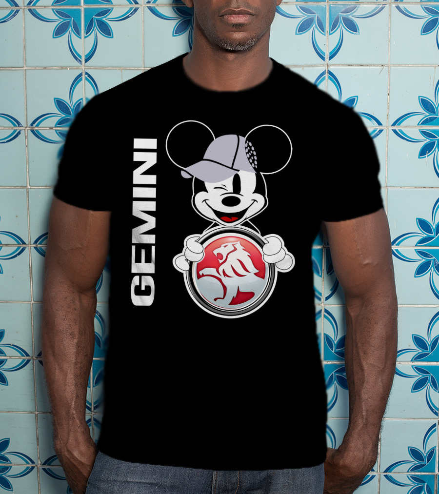 Gemini Mickey Holding Holden Lion T-Shirt