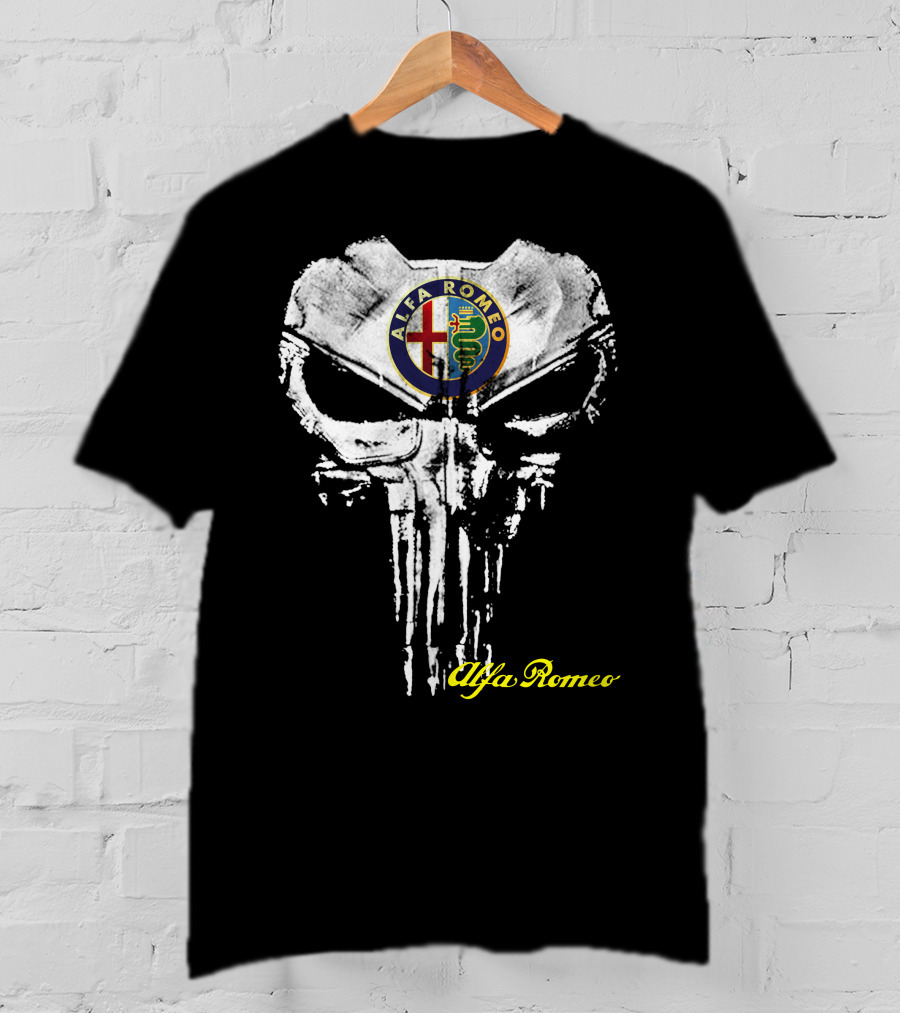 Alfa Romeo Emblem Skull T-Shirt