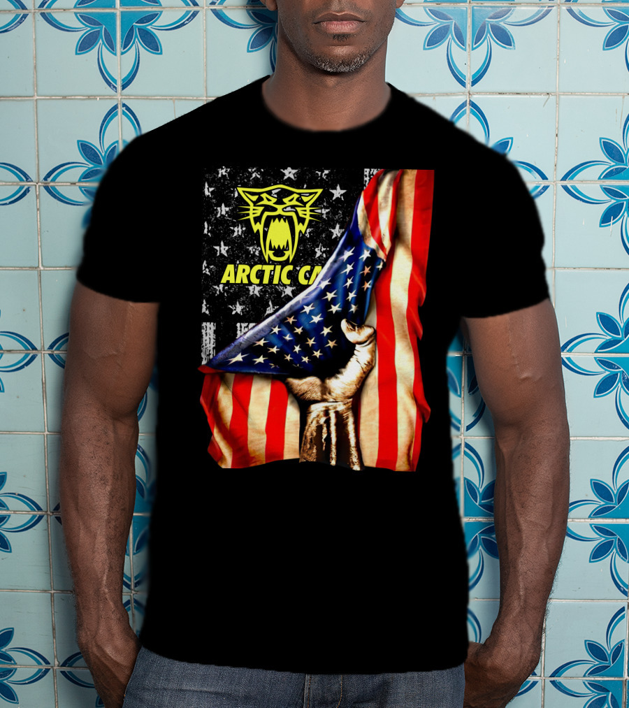 Arctic Cat American Flag Fist T-Shirt