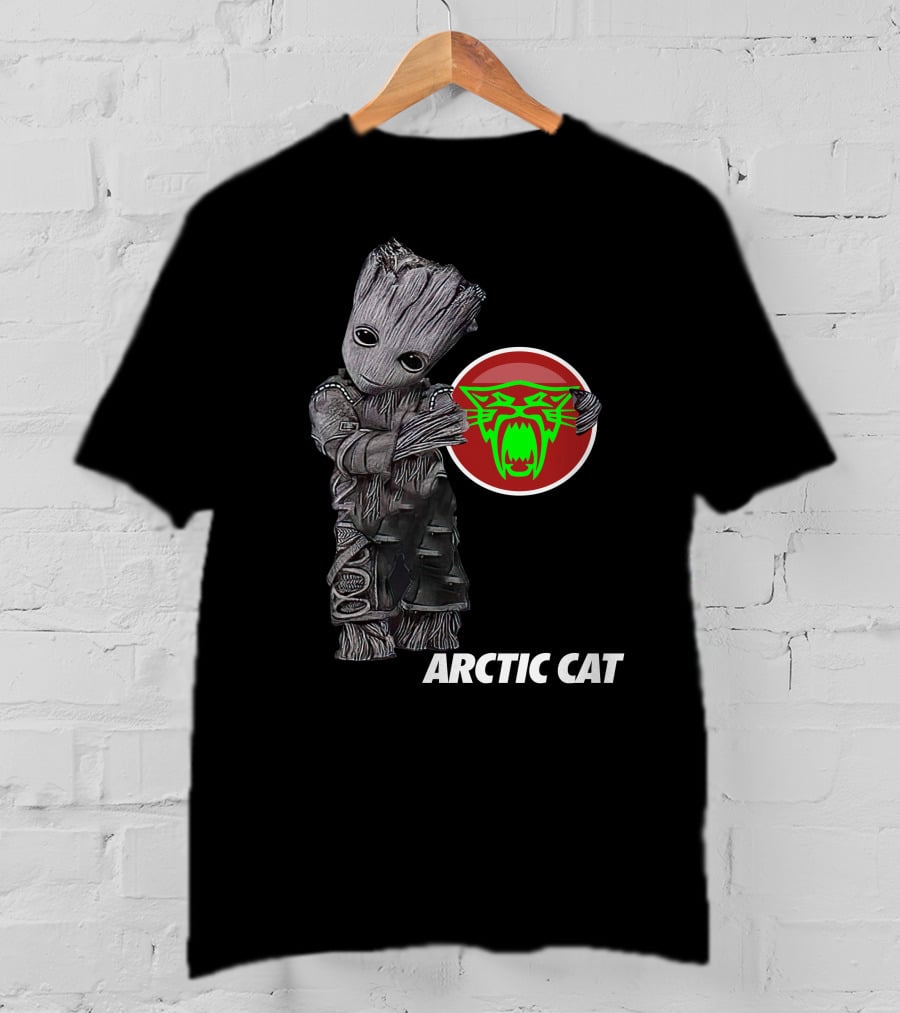 Arctic Cat Groot With Green Cat T-Shirt