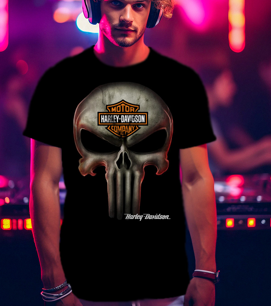 Harley Davidson Motor Company Skull T-Shirt