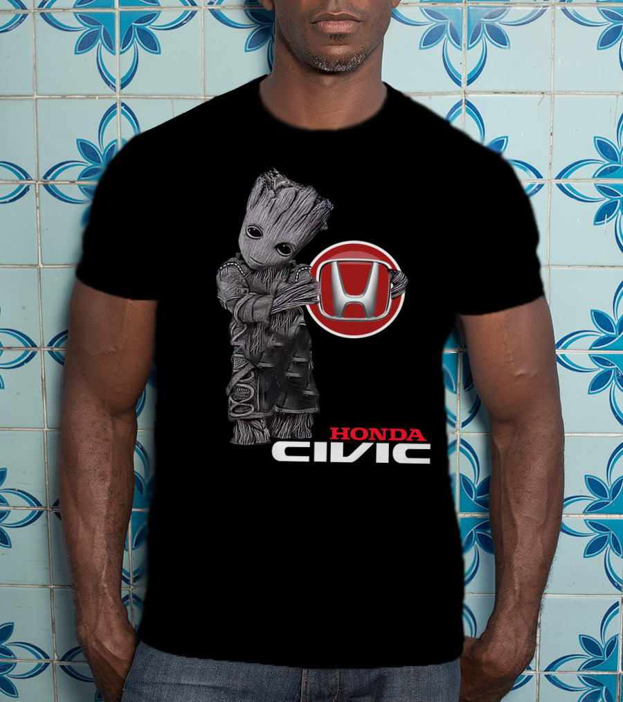 Honda Civic Groot With Honda T-Shirt