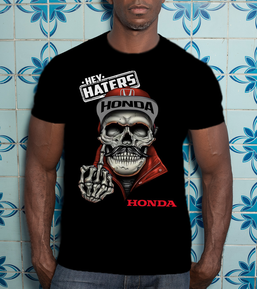 Hey Haters Honda Skull T-Shirt