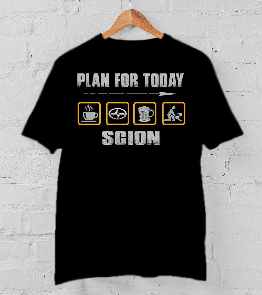 Plan For Today Scion Coffee Beer Basketball T-Shirt