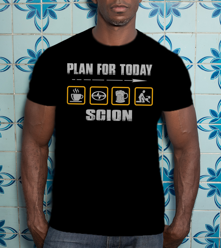 Plan For Today Scion Coffee Beer Basketball T-Shirt