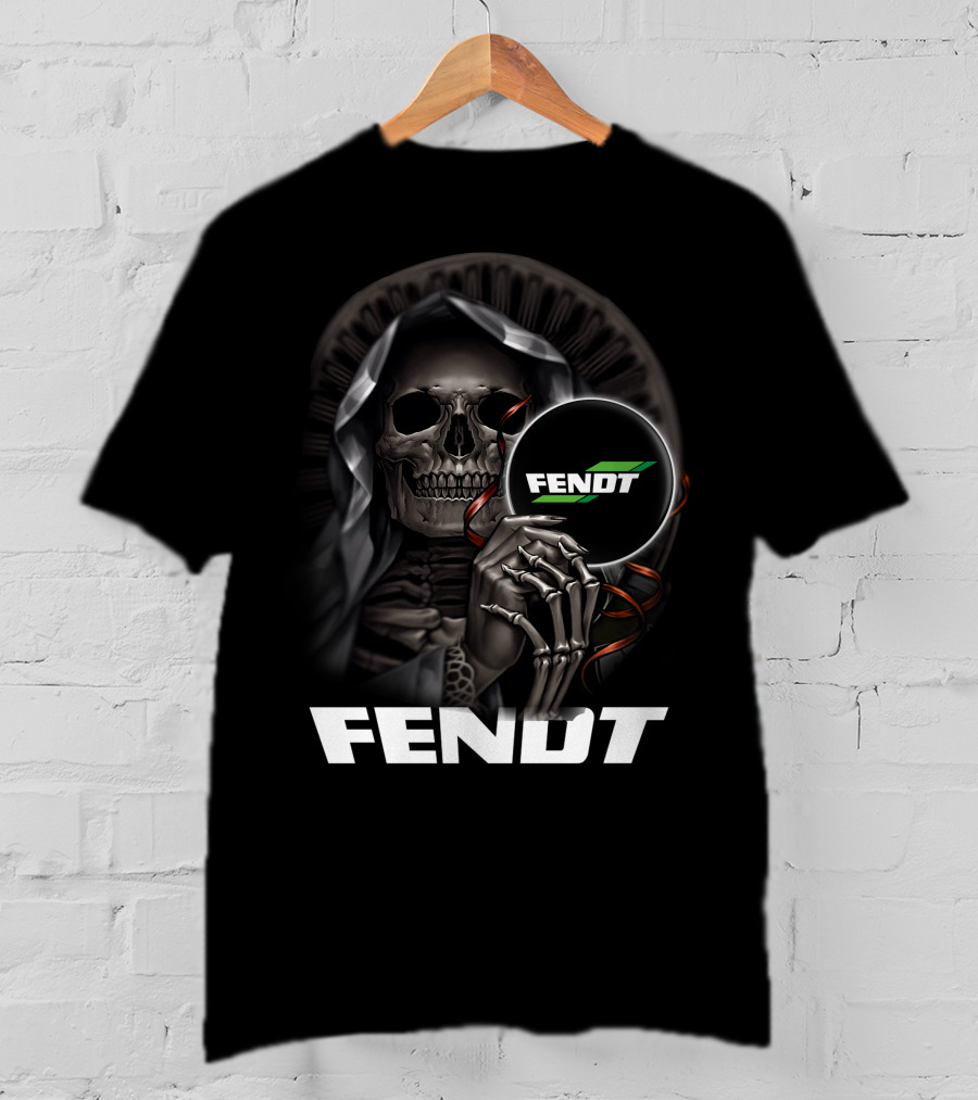 Fendt Grim Reaper Skeleton Holding T-Shirt