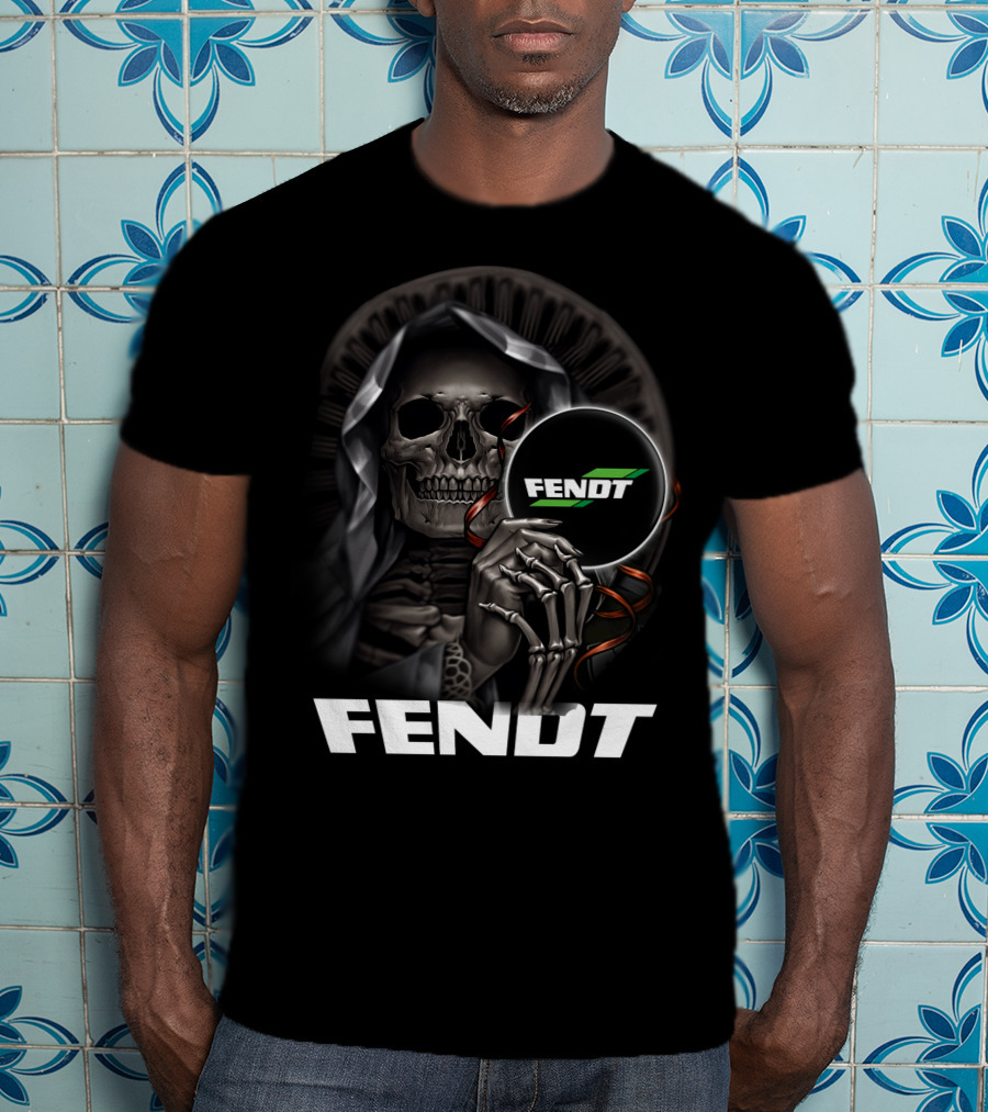 Fendt Grim Reaper Skeleton Holding T-Shirt