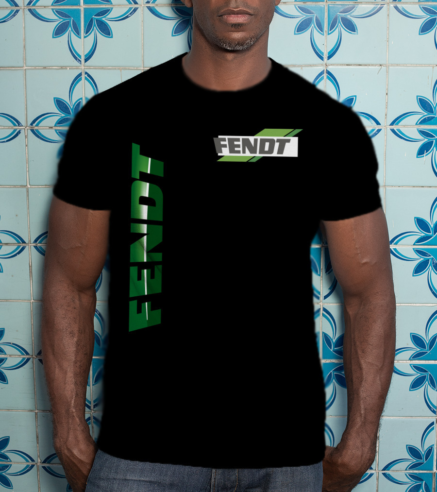 Fendt 01 Vertical And Diagonal Green T-Shirt