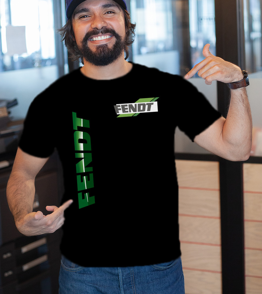 Fendt 01 Vertical And Diagonal Green T-Shirt