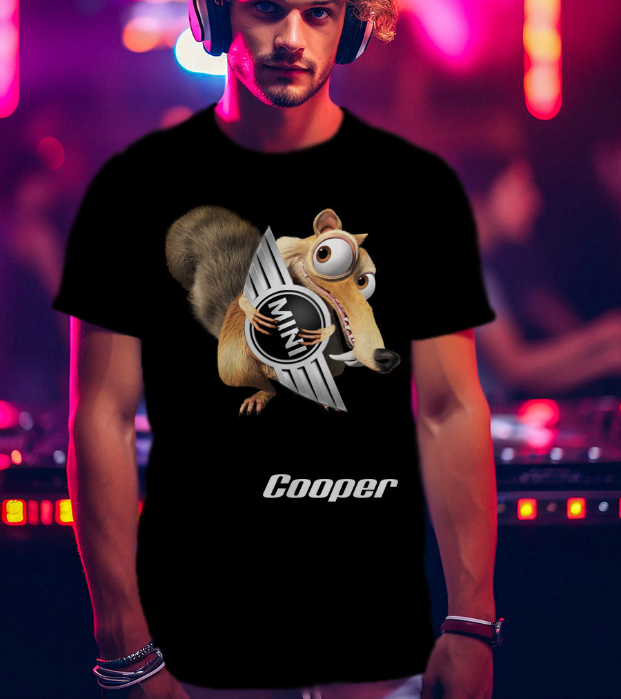 Mini Cooper Scrat Crossover 16 Ice Age Squirrel T-Shirt
