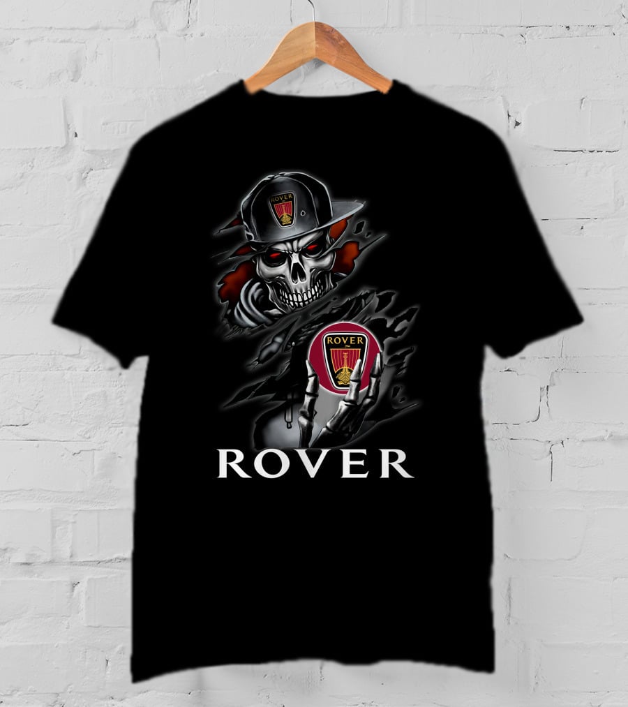 Rover Skeleton With Emblem And Cap T-Shirt