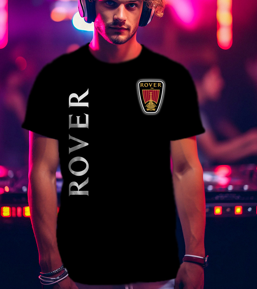 ROVER Emblem Vertical Text Classic T-Shirt