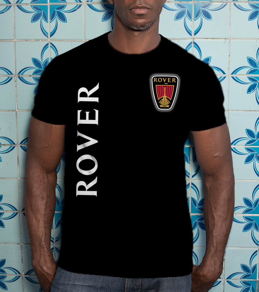 ROVER Emblem Vertical Text Classic T-Shirt