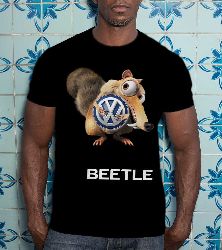 Beetle Volkswagen Scrat Holding Vw T-Shirt