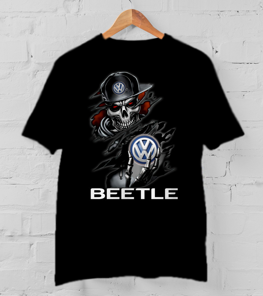 Volkswagen Beetle 08 Skull T-Shirt