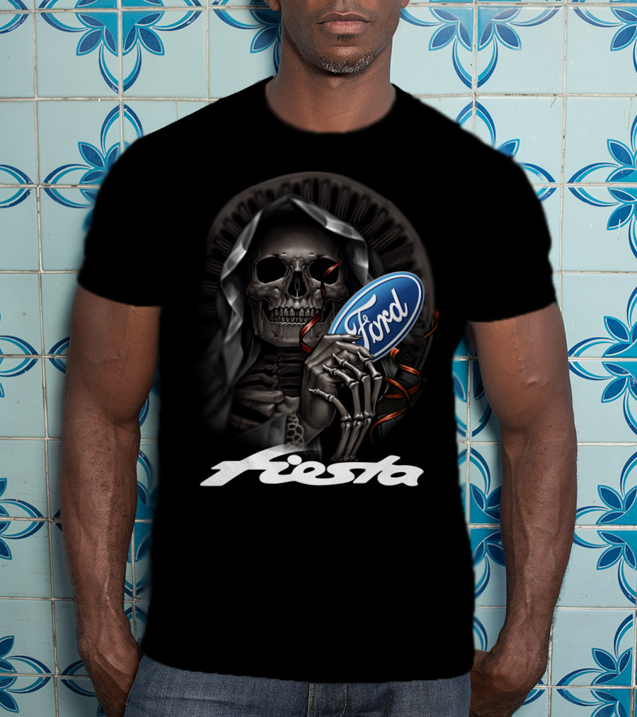 Ford Fiesta Skeleton Grim Reaper T-Shirt