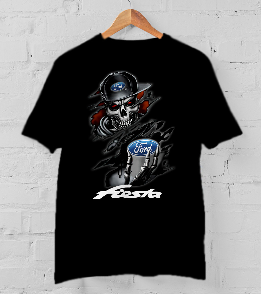 Fiesta Ford Skull Cap And Claw T-Shirt