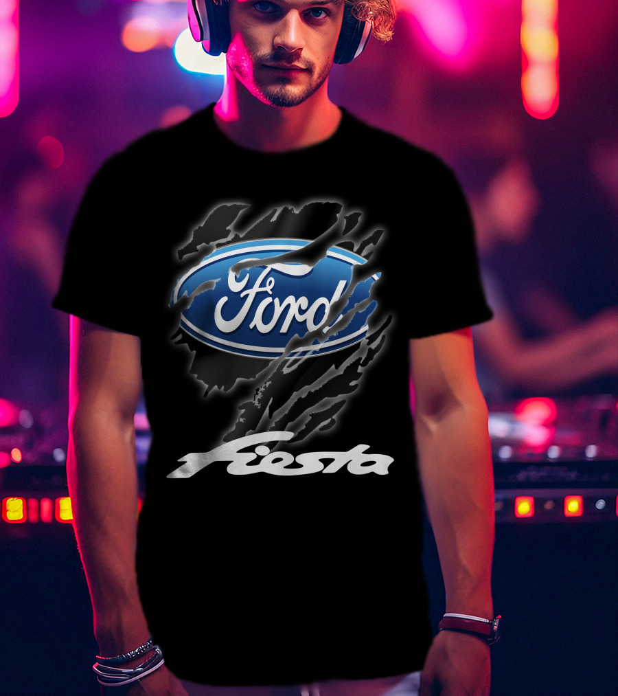 Ford Fiesta Logo With Scratch Effect T-Shirt